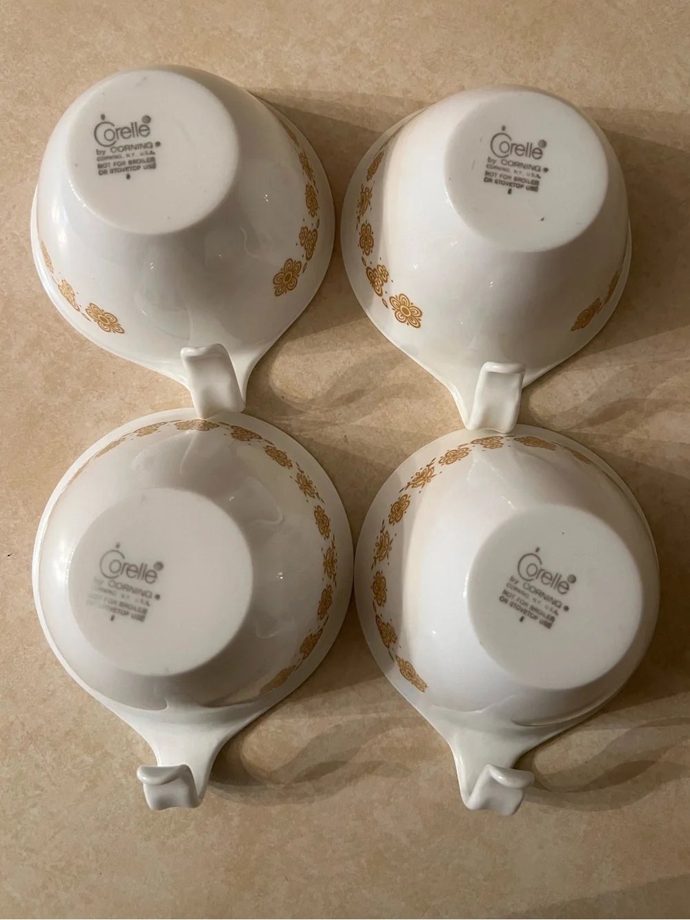 Corelle butterfly gold